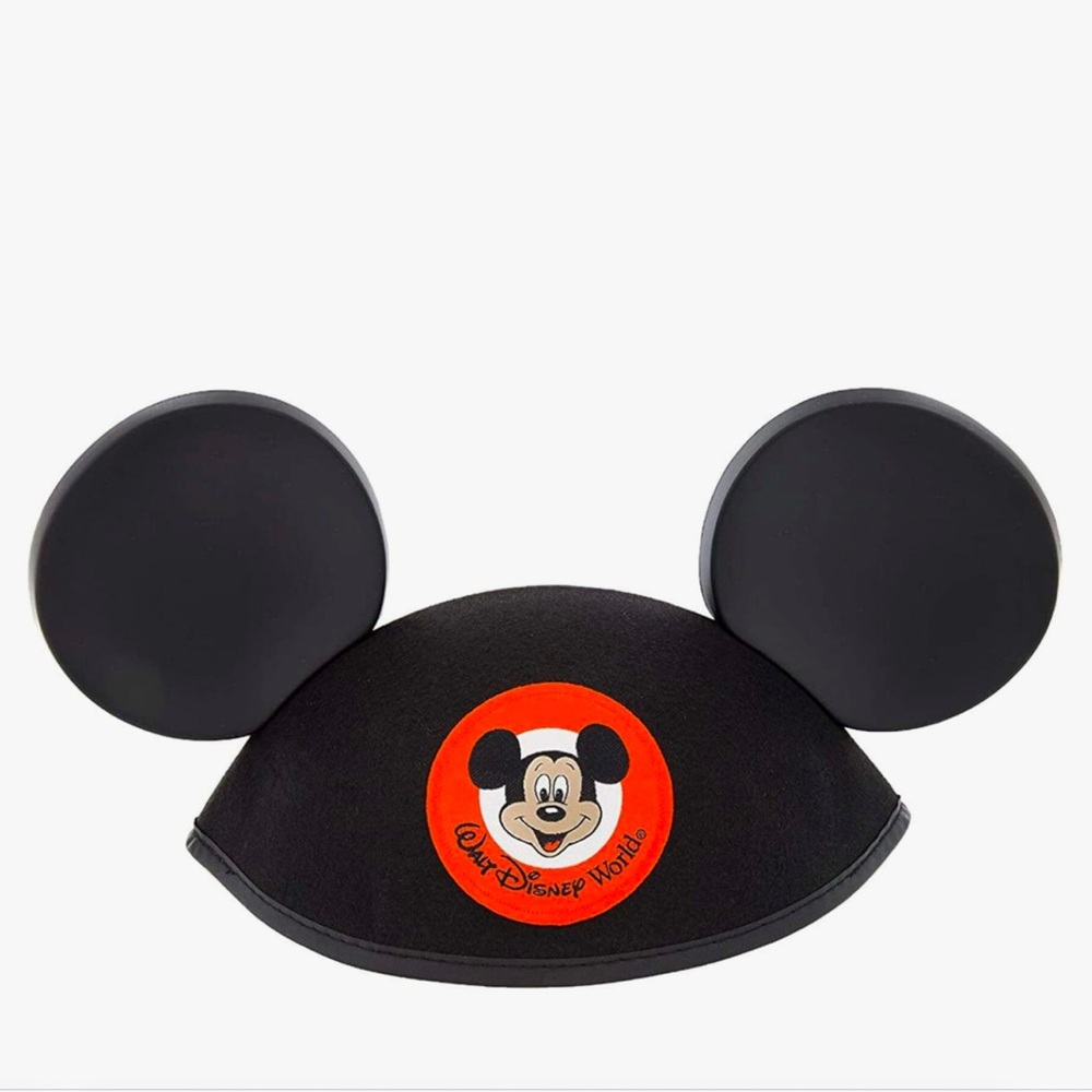 Unisex Mickey Club Disney World Mickey Mouse black/red hat /cap w/ Mickey ears